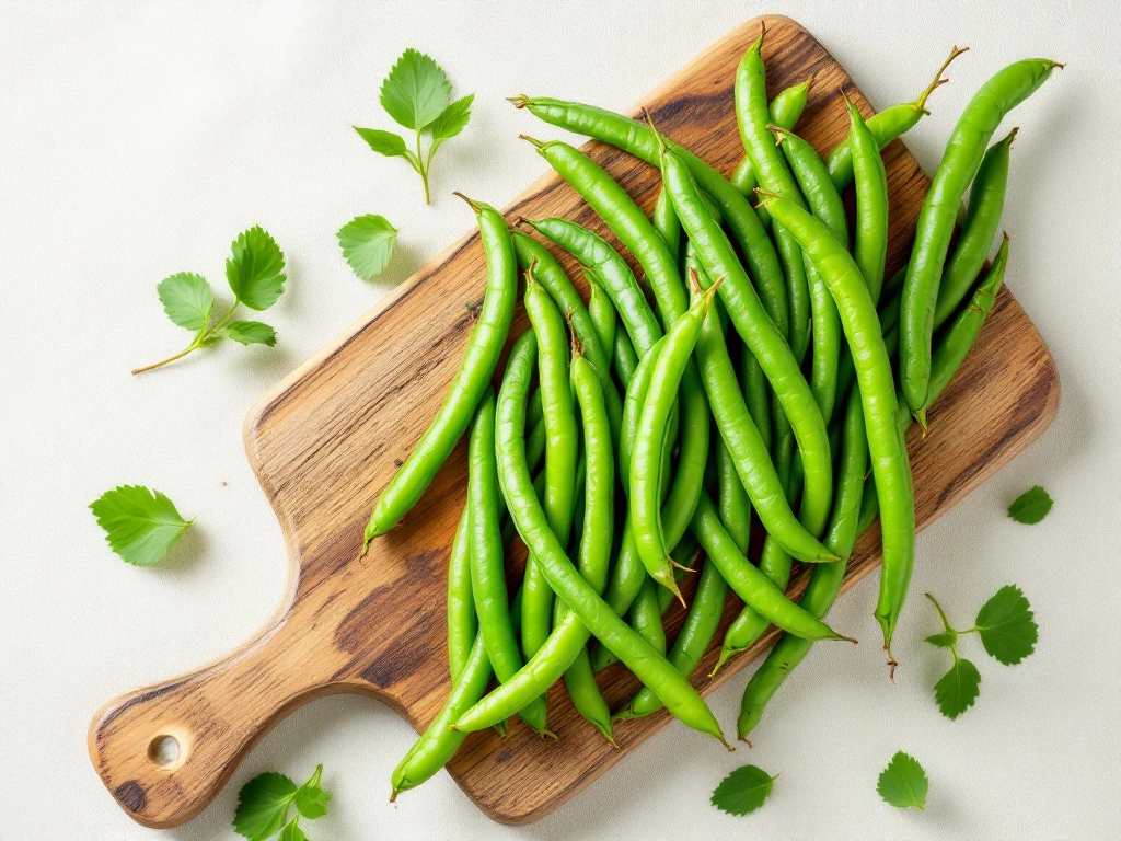 A vibrant image of fresh nutrition green beans