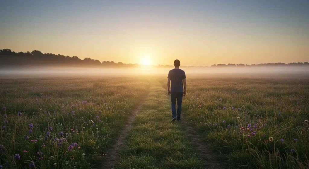 A hopeful image symbolizing the ongoing commitment to men's mental health beyond Men's Mental Health Month.